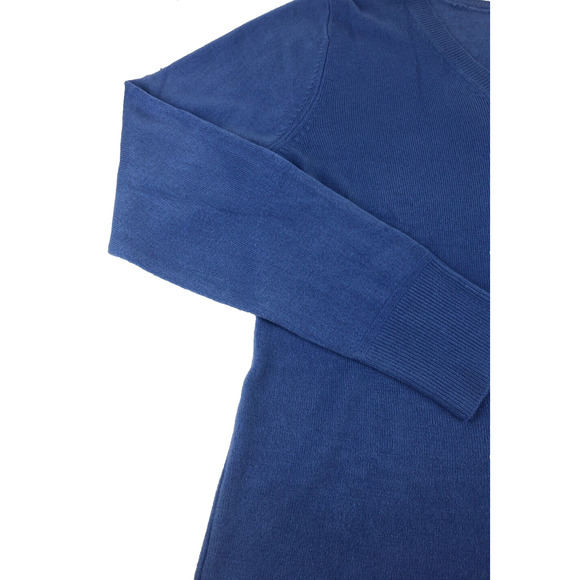 Croft & Barrow Women's Sweater V-Neck Pullover Large Long sleeve Blue 73277 - Picture 4 of 13